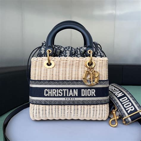 Dior wicker bag